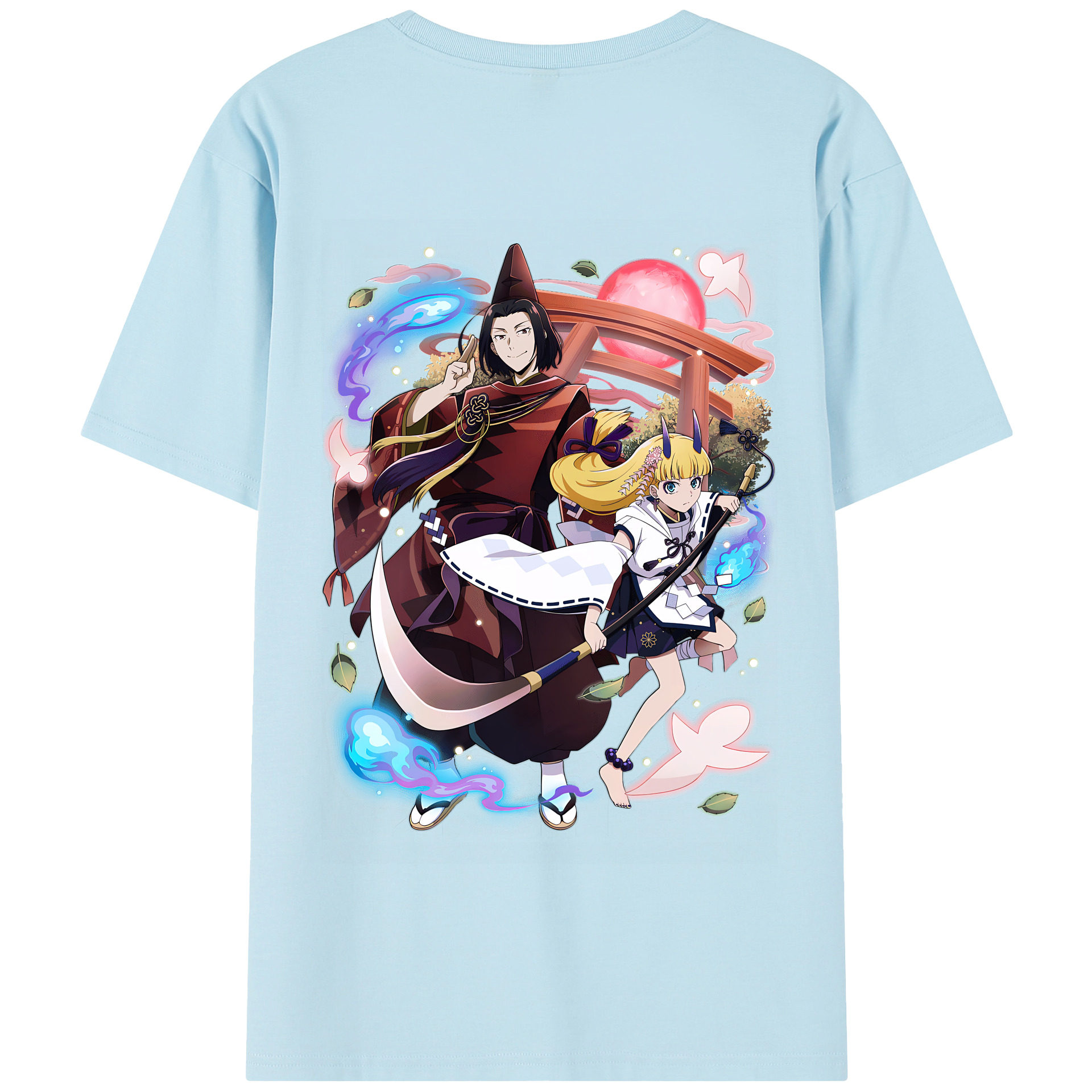 （画像用） 文豪ストレイドッグス Bungo Stray Dogs 綿100％半袖Tシャツ（背面プリント）